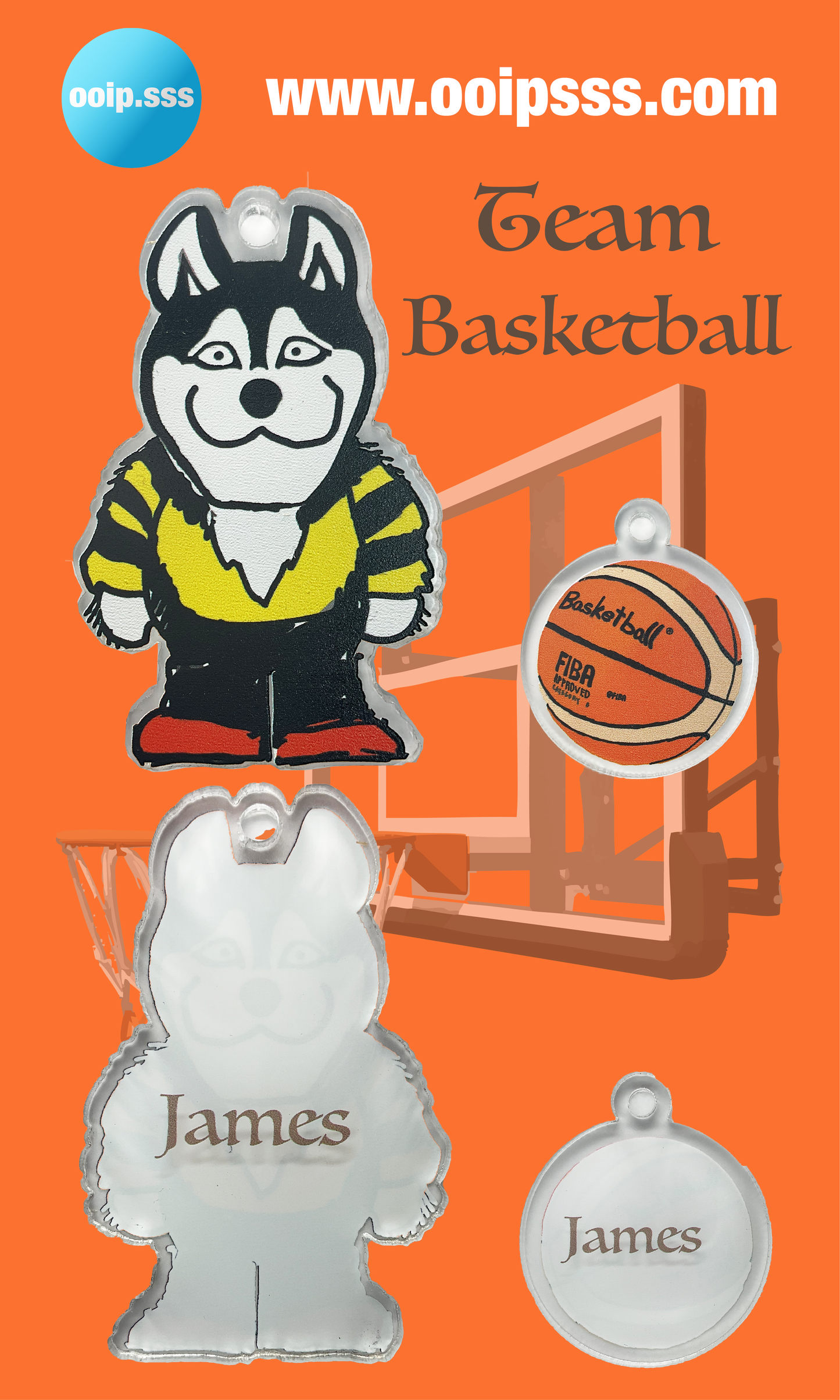 Hack Ball Game Tag (With Personalized Name)