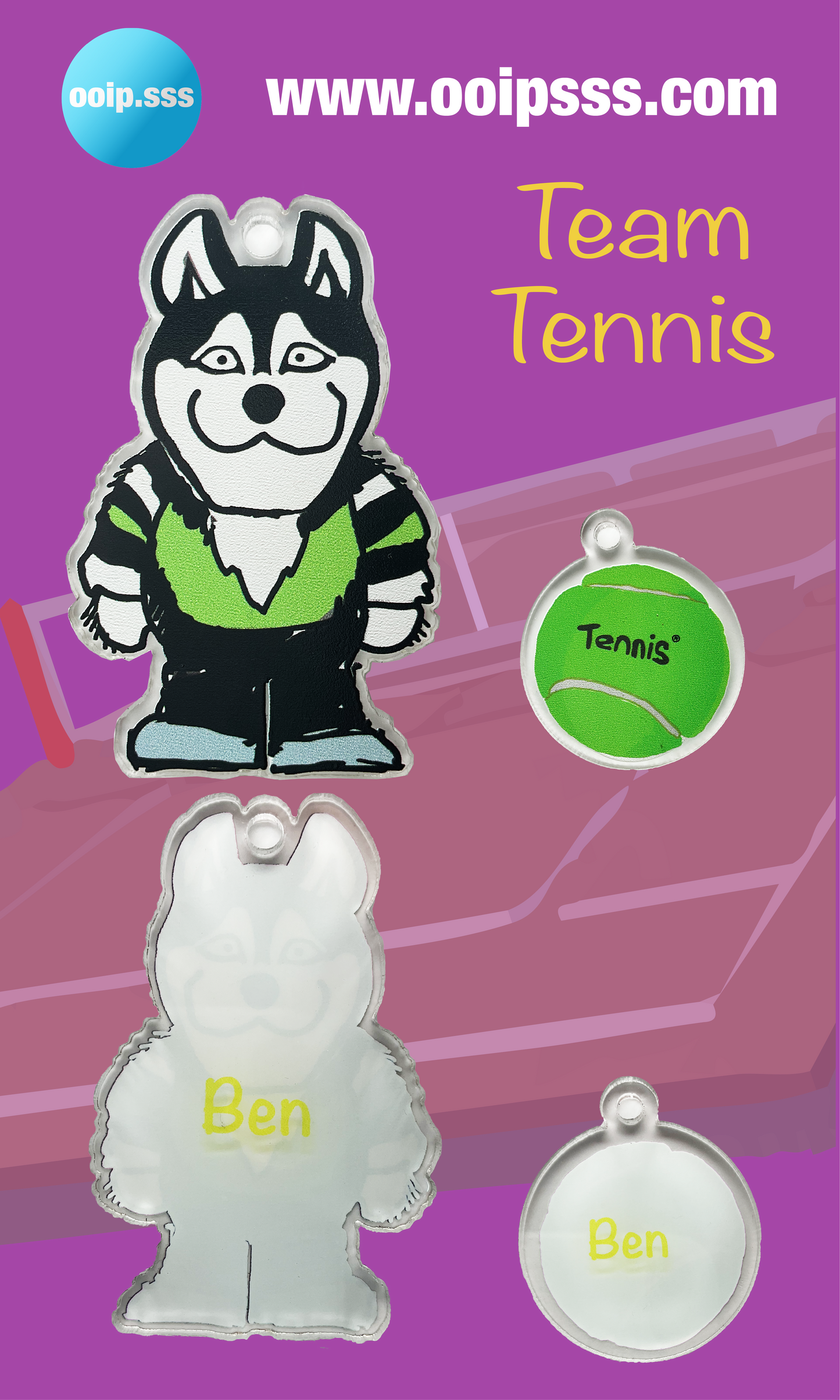 Hack Ball Game Tag (With Personalized Name)